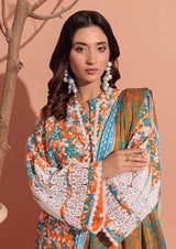 Apricot Dust - 3 Pc Unstitched Material by Bonanza Satrangi