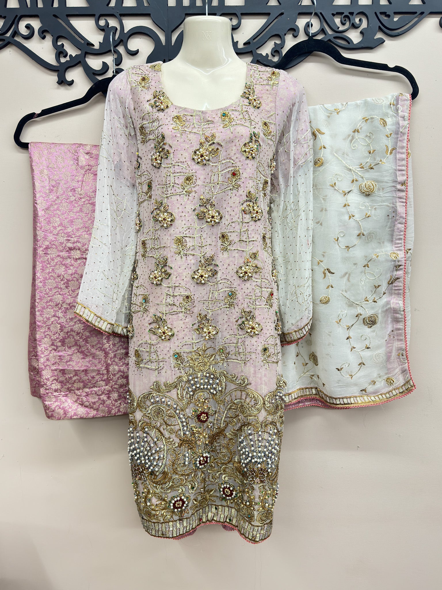 3-Piece Chiffon Outfit