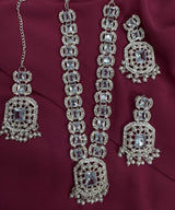 Beautiful Silver Artificial Necklace Set