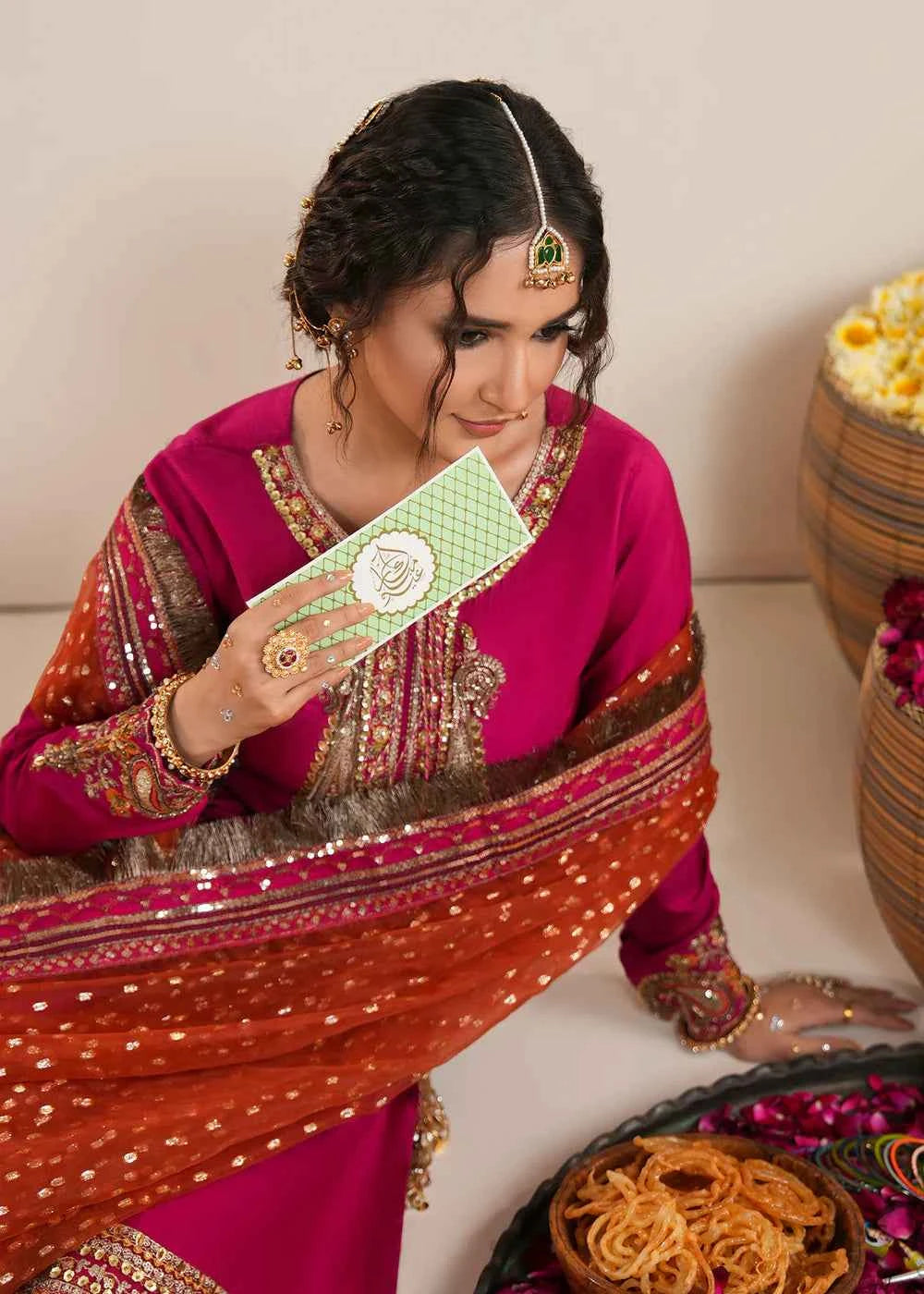 Fuchsia Raw Silk Sharara Suit – Zarqun Pakistani Formal Wear Canada