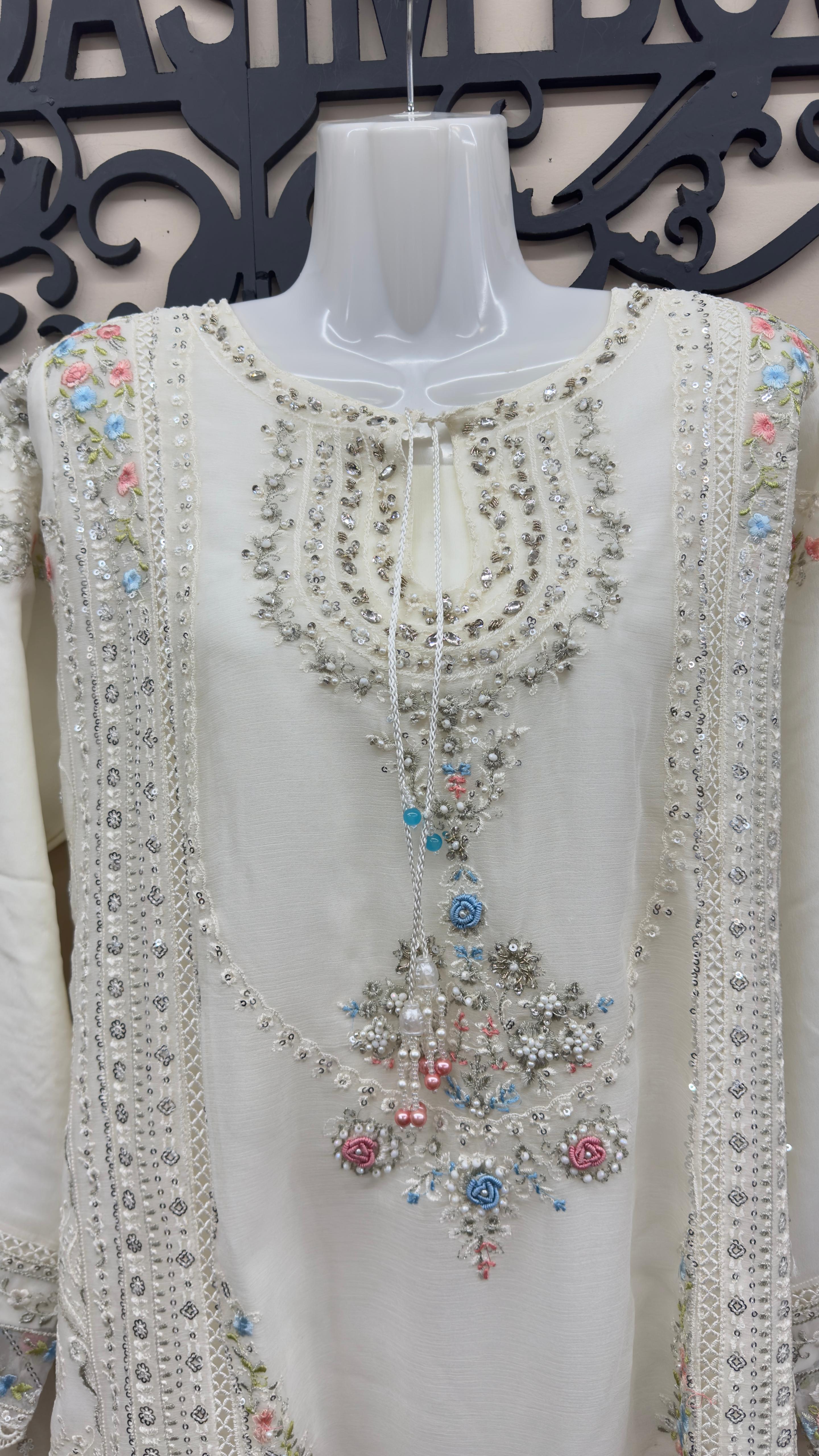 Ivory South Asian wedding wear for women