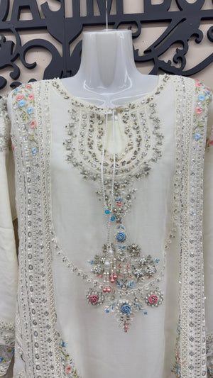 Ivory South Asian wedding wear for women