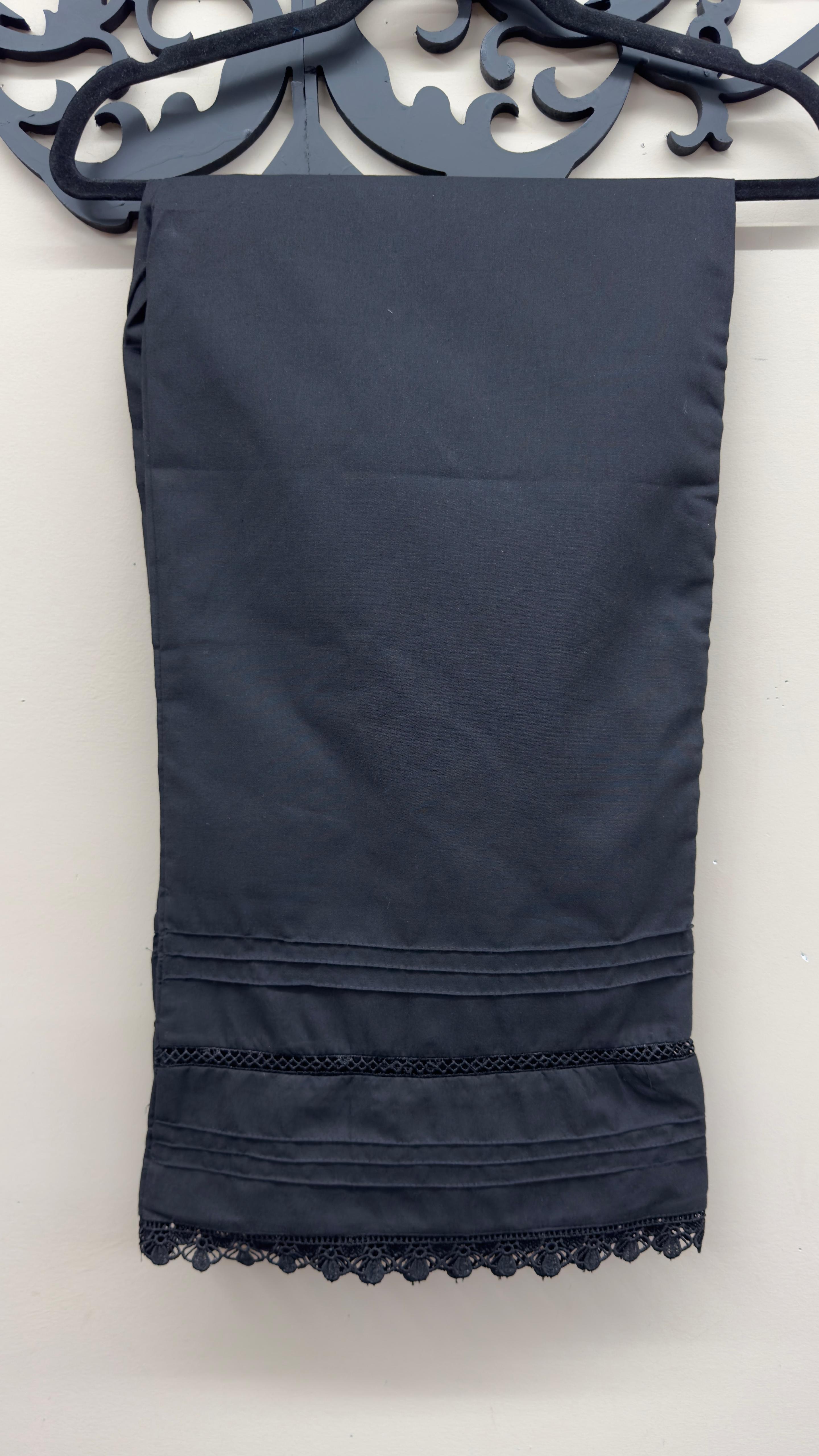 Authentic Khaadi black cotton South Asian trousers