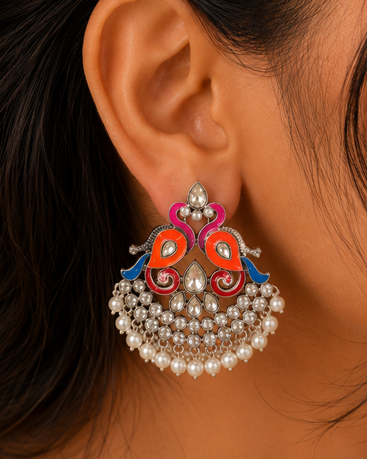 Mirror Work Earrings
Traditional Pakistani Earrings
Boho Earrings