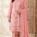 J. Pink Maple Silk Embroidered 3-Piece Stitched Wear