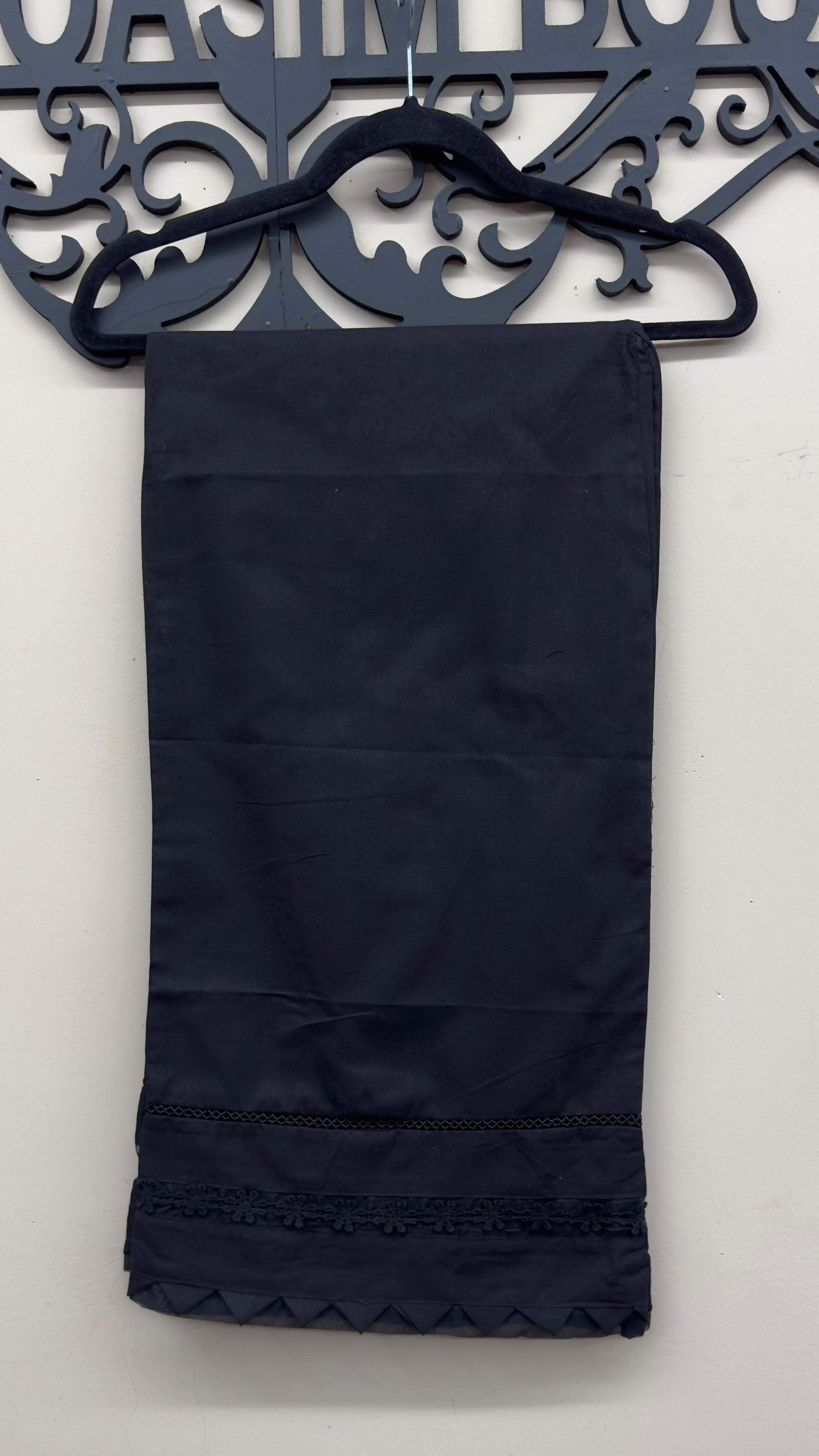 Original Khaadi black cotton Pakistani pants for women in Canada.