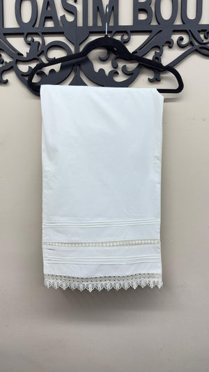 Original Khaadi off-white South Asian ladies' cotton trousers