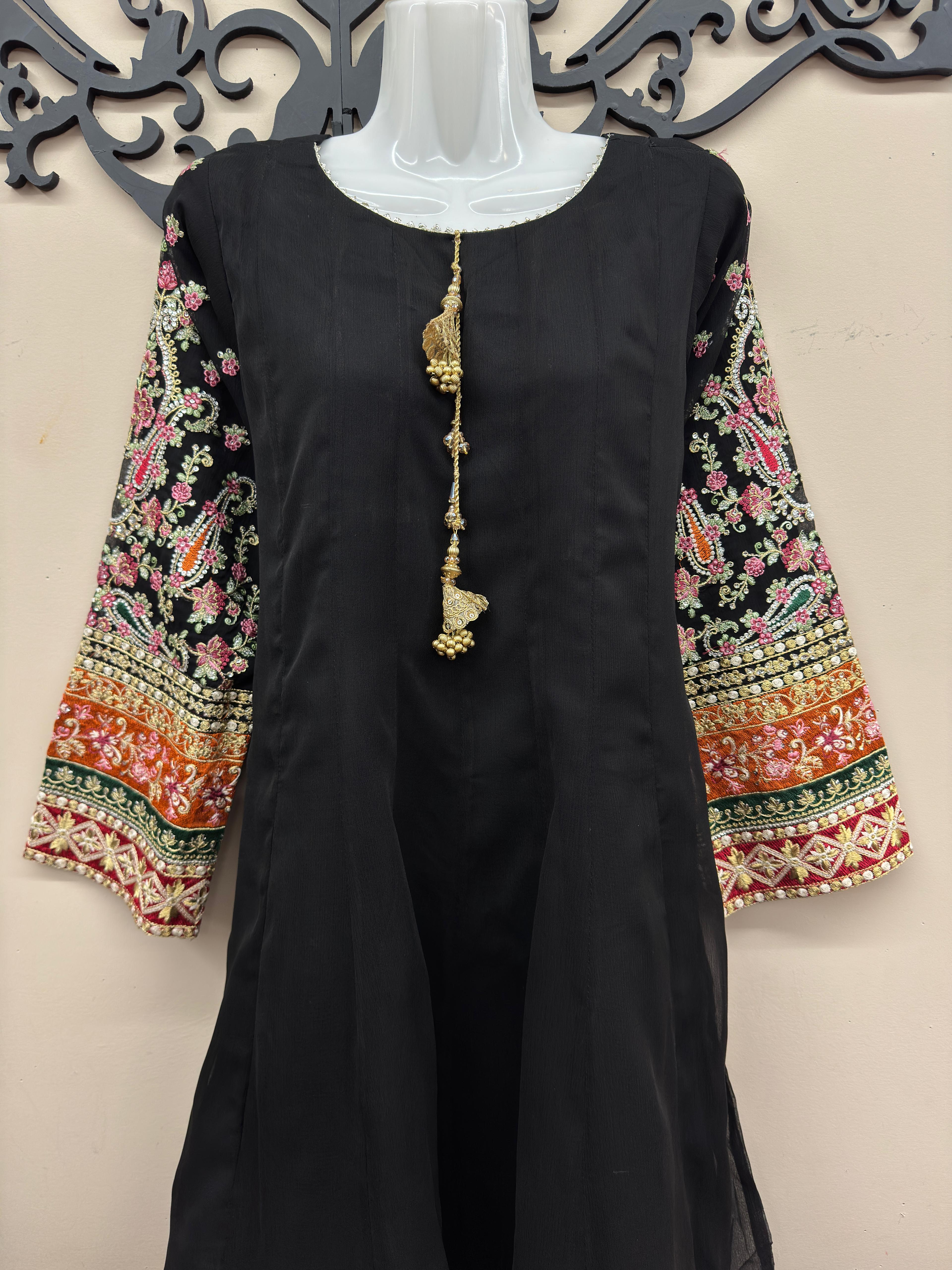 black dress for wedding guest