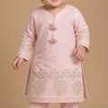 Baby Choice pink embroidered glitter lawn 2 piece suit for baby girls with matching trousers in Canada