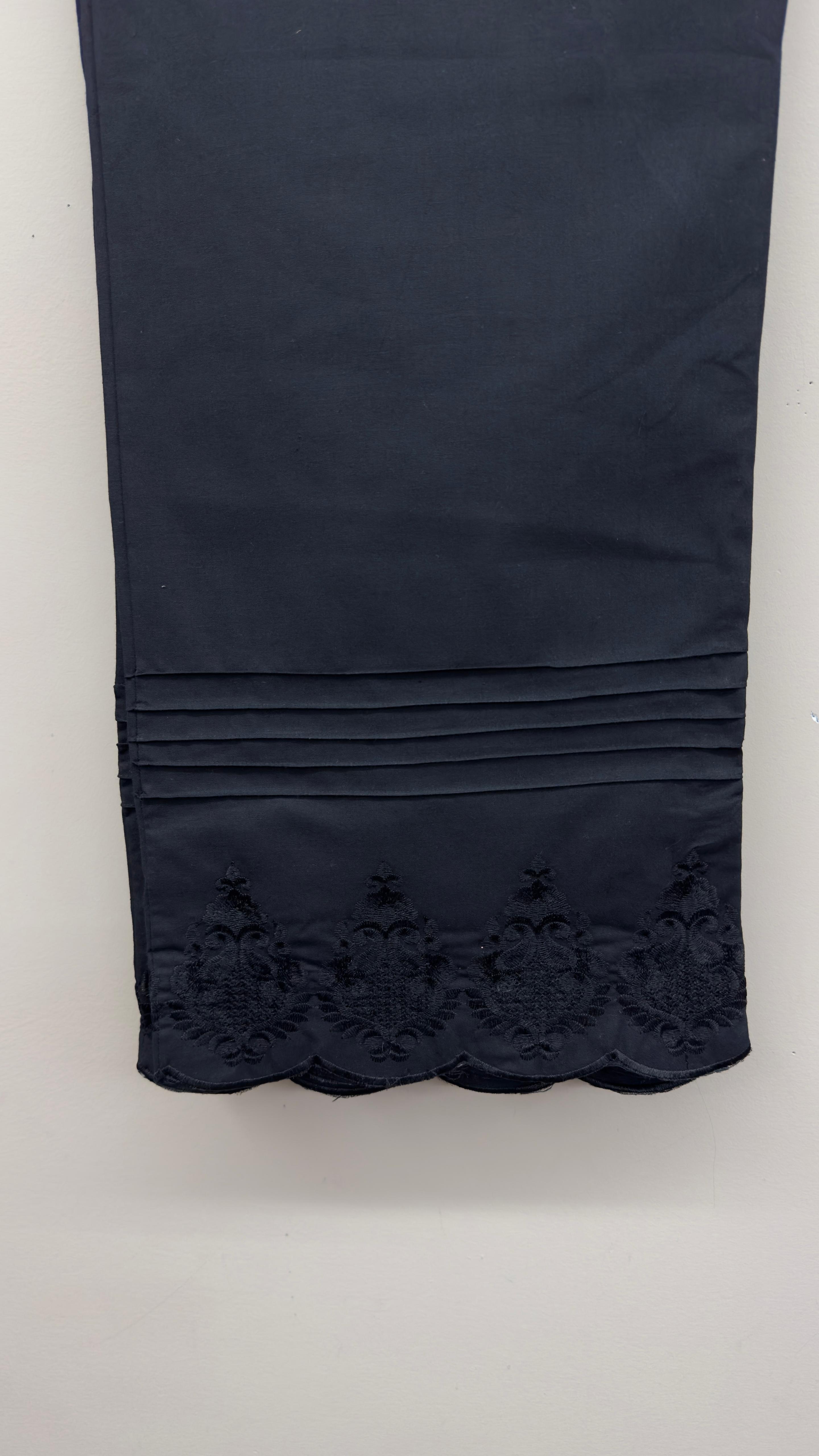 Maryam Qasim Boutique black South Asian women's cotton trousers