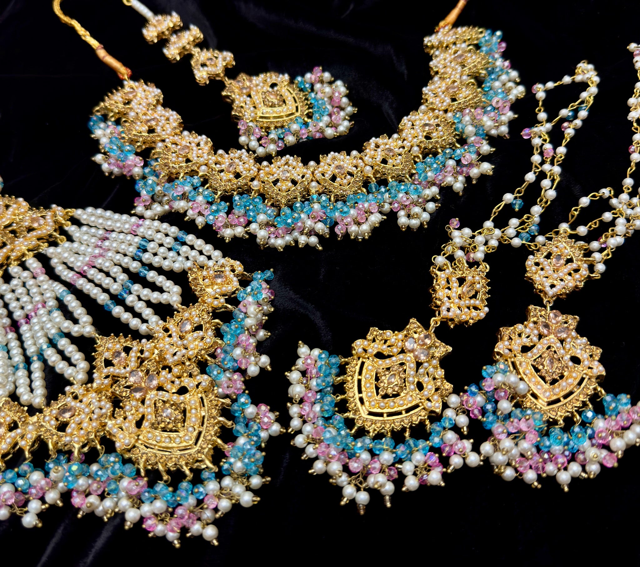 Bridal Heavy Nauratan Gold-Plated Complete Set