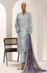 Sadabahar Floral Printed Lawn Stitched 3 Piece Suit – Summer Collection