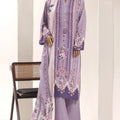 Sadabahar Purple Printed Lawn Stitched 3 Piece Suit – Summer Collection