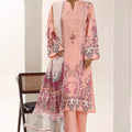 Sadabahar Pink Printed Lawn Stitched 3 Piece Suit – Summer Collection