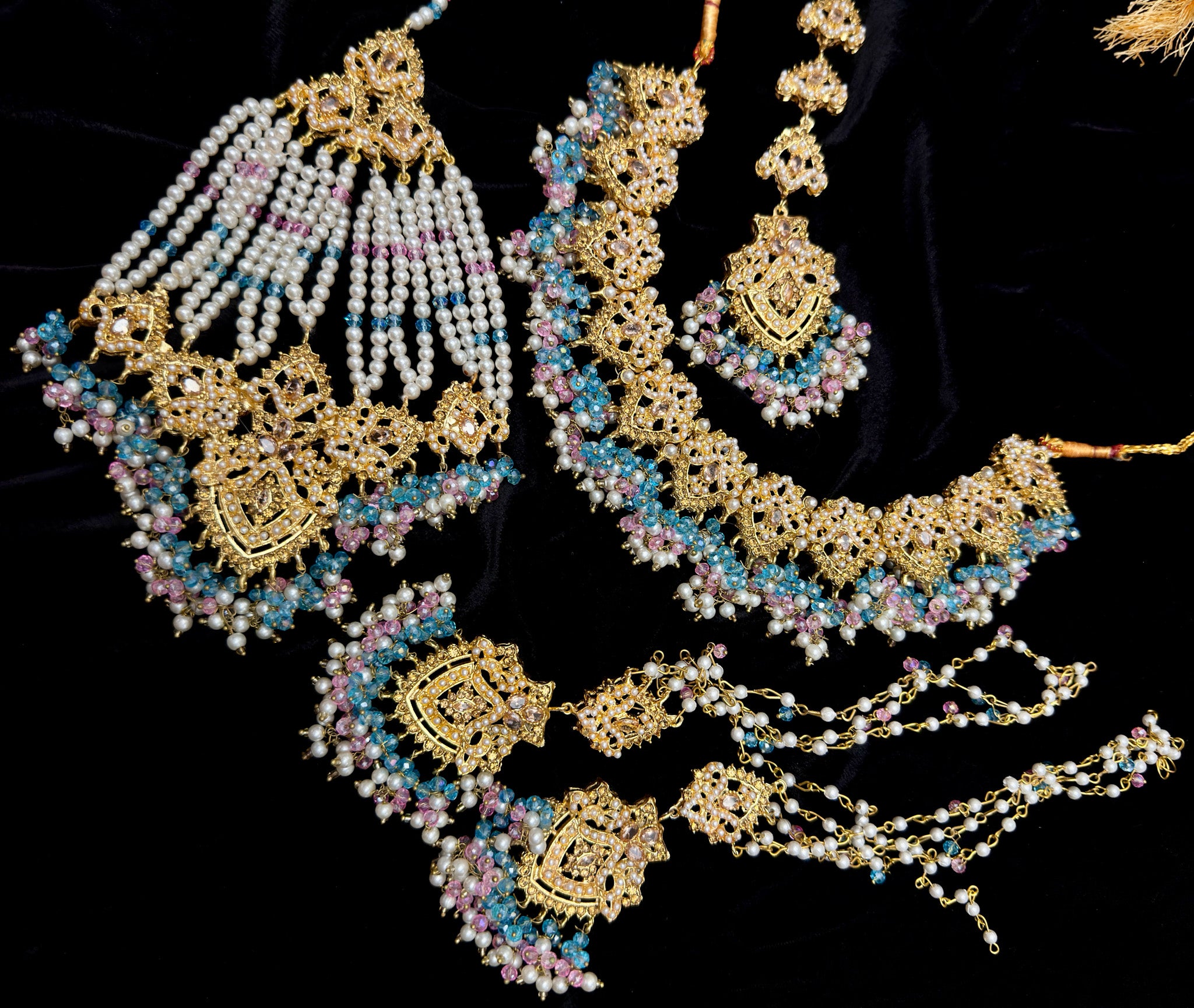 Bridal Heavy Nauratan Gold-Plated Complete Set