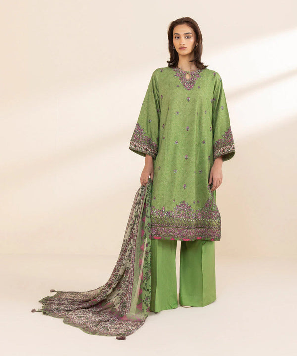SAPPHIRE | UNSTITCHED MATERIAL 3 PIECE EMBROIDERED JACQUARD SUIT