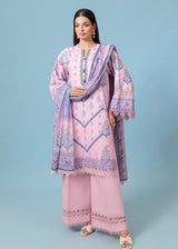 Lavender - 3 Pc Unstitched Material by Bonanza Satrangi