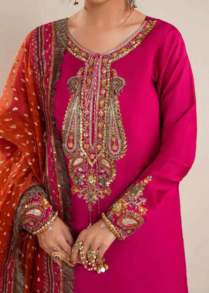 Fuchsia Raw Silk Sharara Suit – Zarqun Pakistani Formal Wear Canada