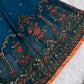 Chiffon Blue 3PC Maxi Dress Small