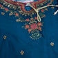 Chiffon Blue 3PC Maxi Dress Small