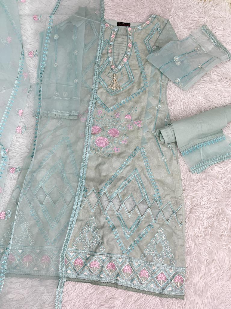 Zahra Rubab Cotton Jacquard 3PC Outfit S-L