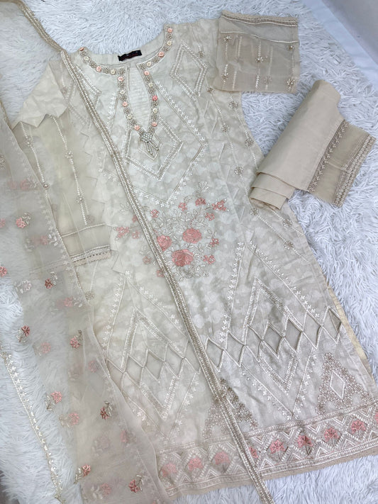 Zahra Rubab Cotton Jacquard 3PC Outfit S-L