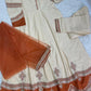 Masoori off-white 3PC Maxi Dress S-L