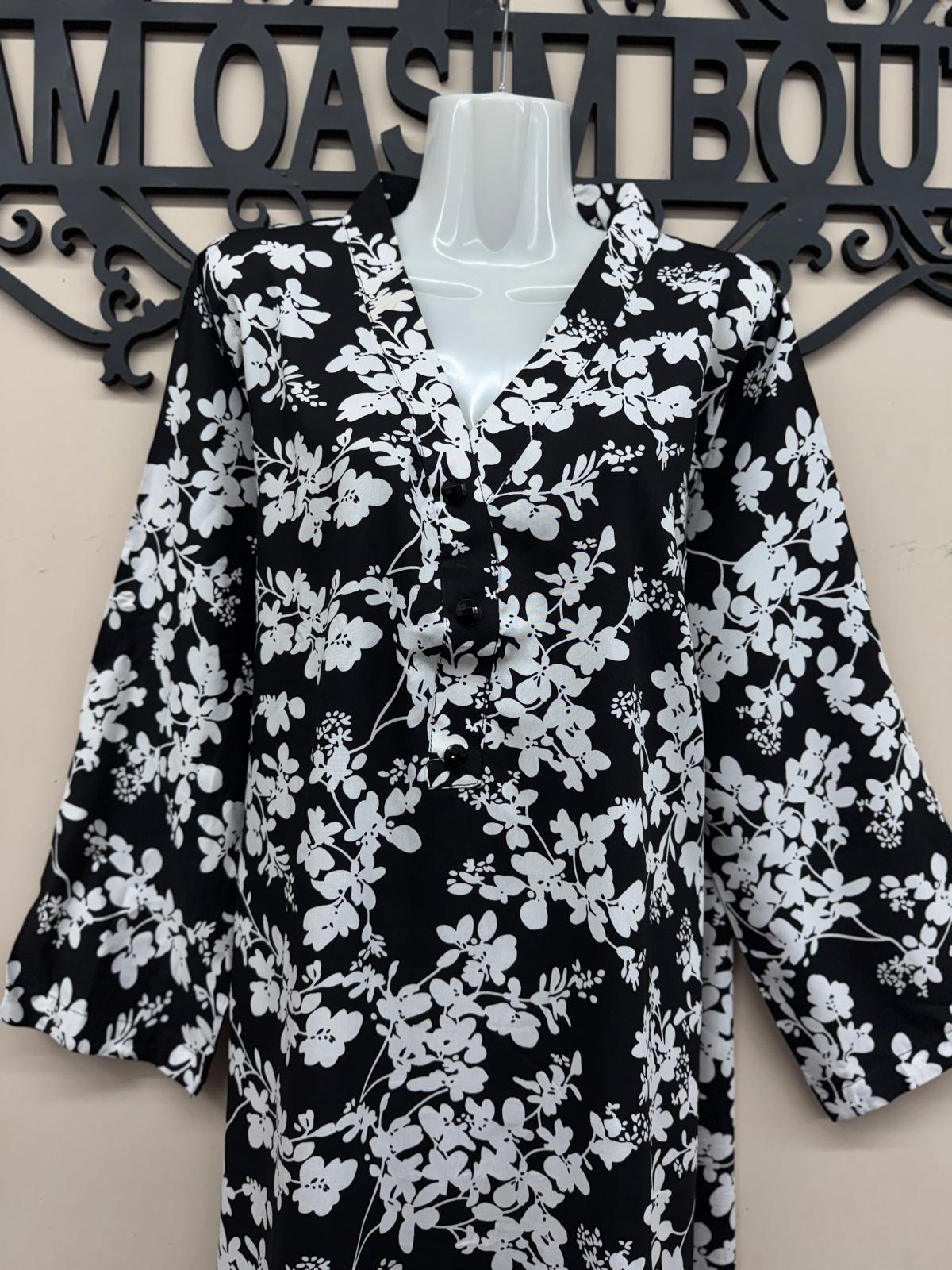 Linen 2PC Suit Women Plain Shirt with Palazzo Pants