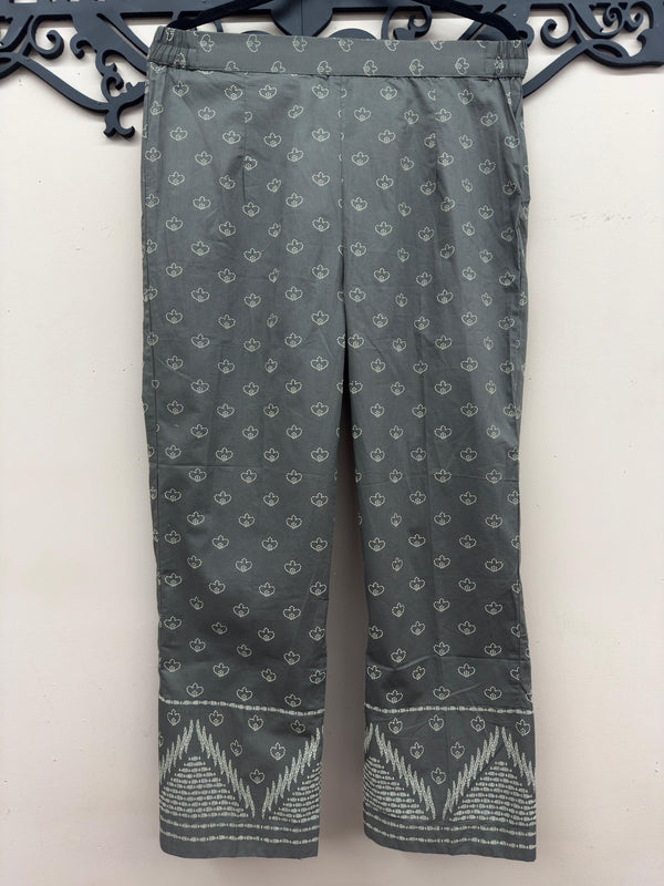 Original Sapphire Cotton Block Print Trousers