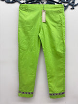 Original Zellbury Slim Fit Embroidered Cotton Trousers