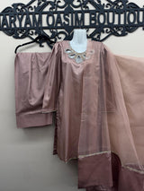 3-Piece Kattan Silk Farshi Shalwar Qameez