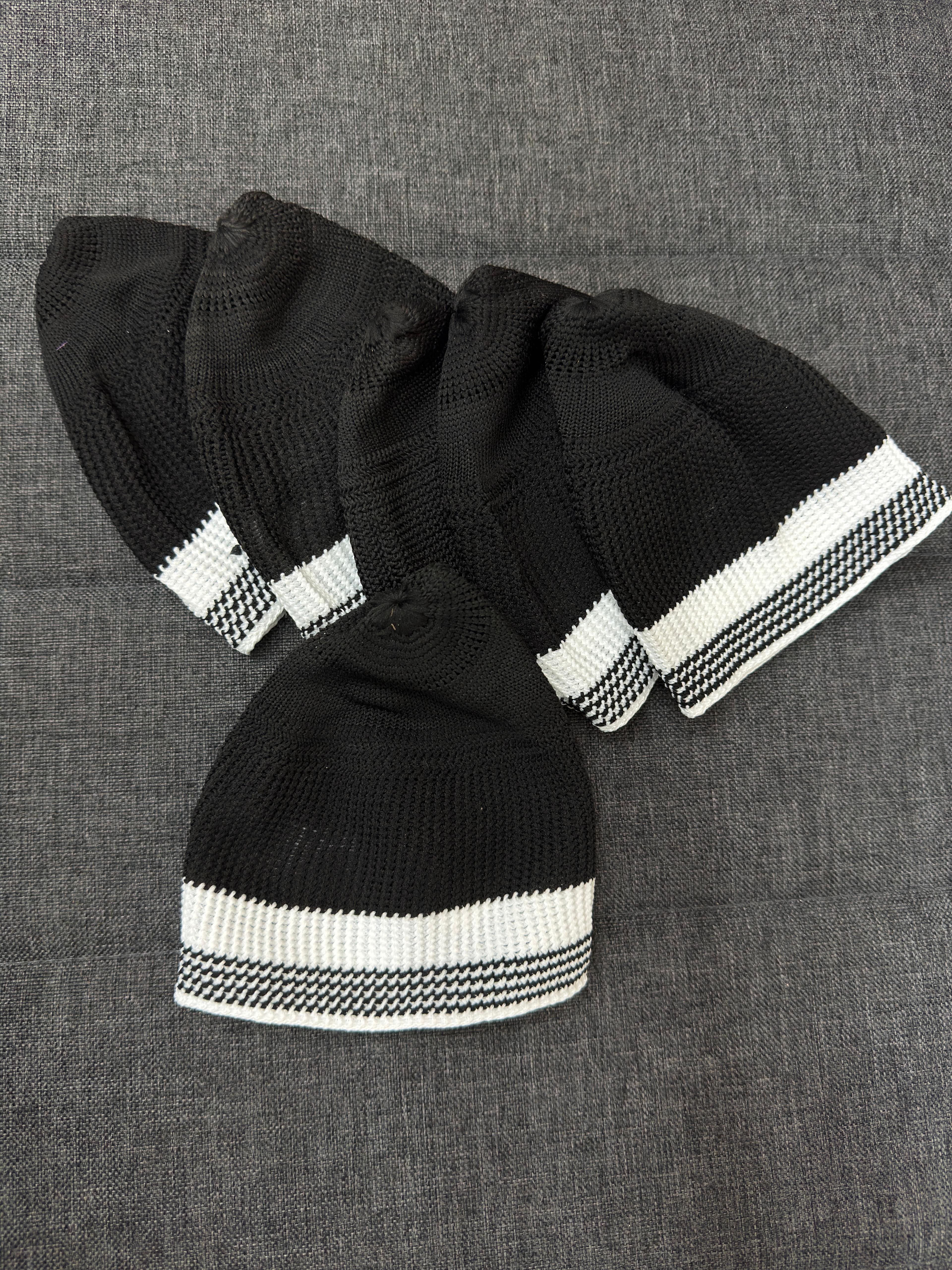Kids Prayer Black Top – Comfortable Islamic Namaz Cap