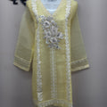 Original Warda Organza Embroidered Shirt