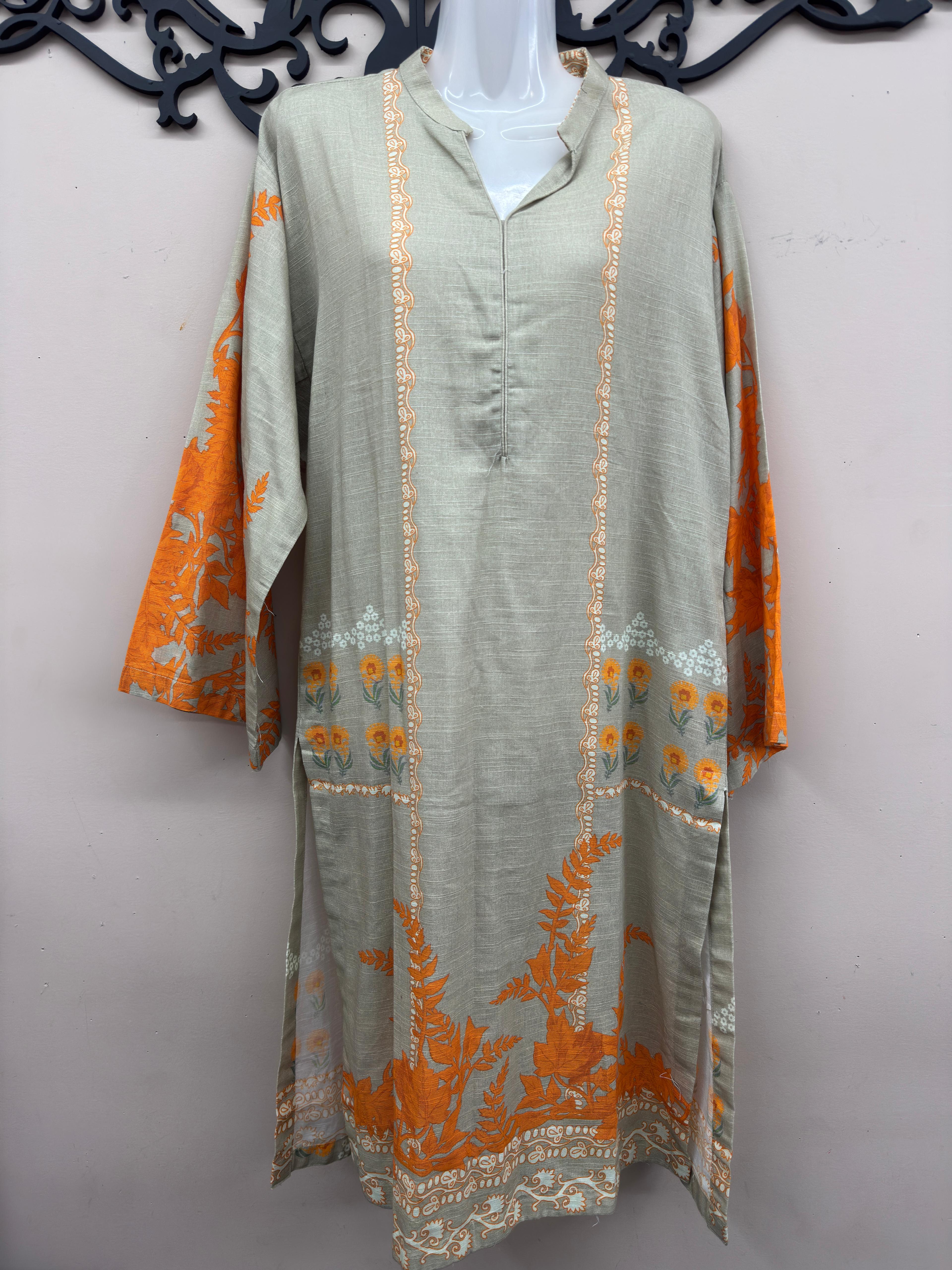 Original Alkaram winter Khaddar Printed Kurti