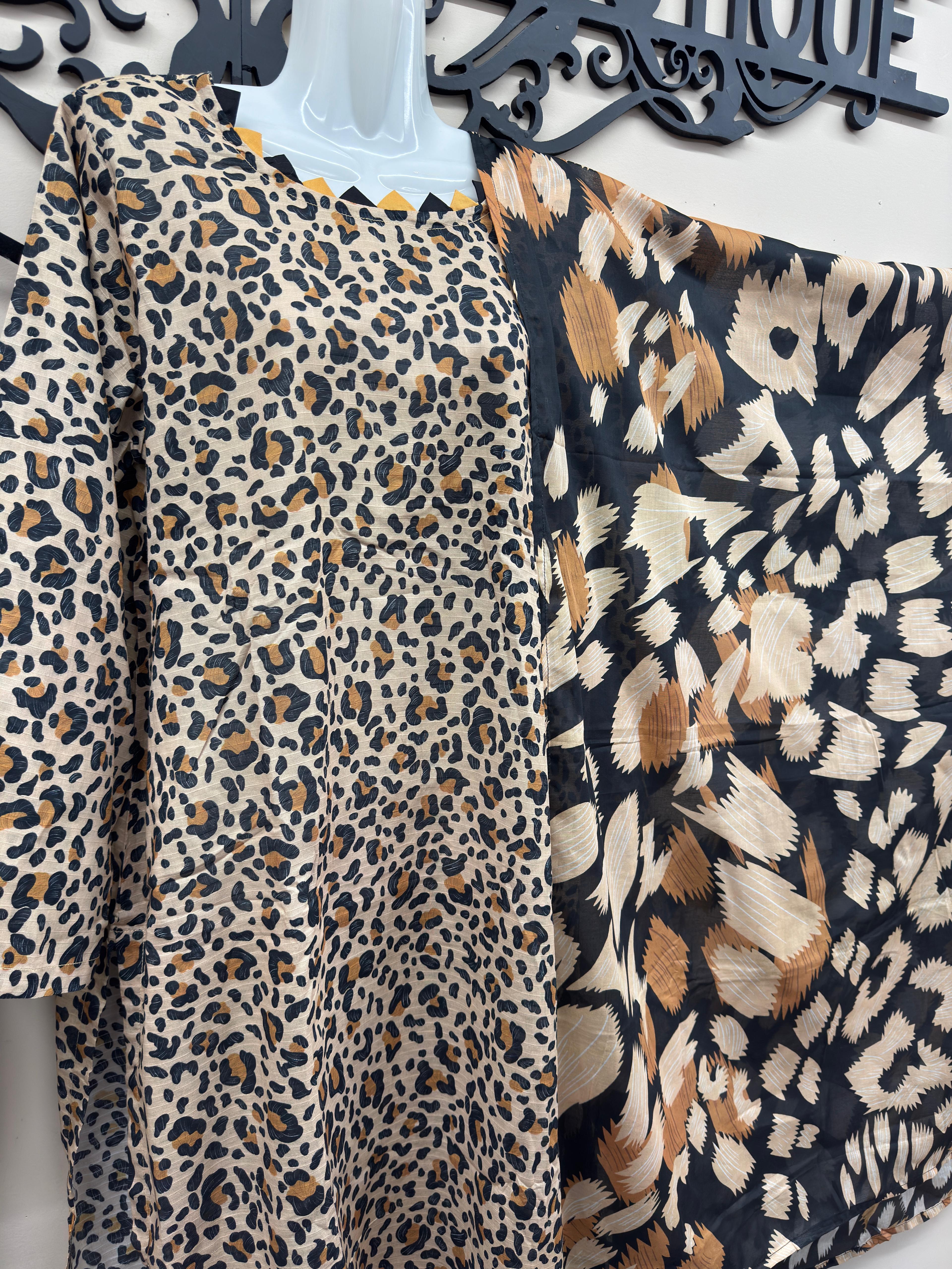 3-Pcs Lawn Printed Outfit