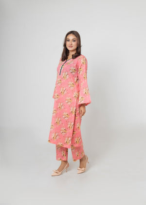 Laam by Fatima Noor 2-Piece Cord Set | Embroidered Neck & Sleeves