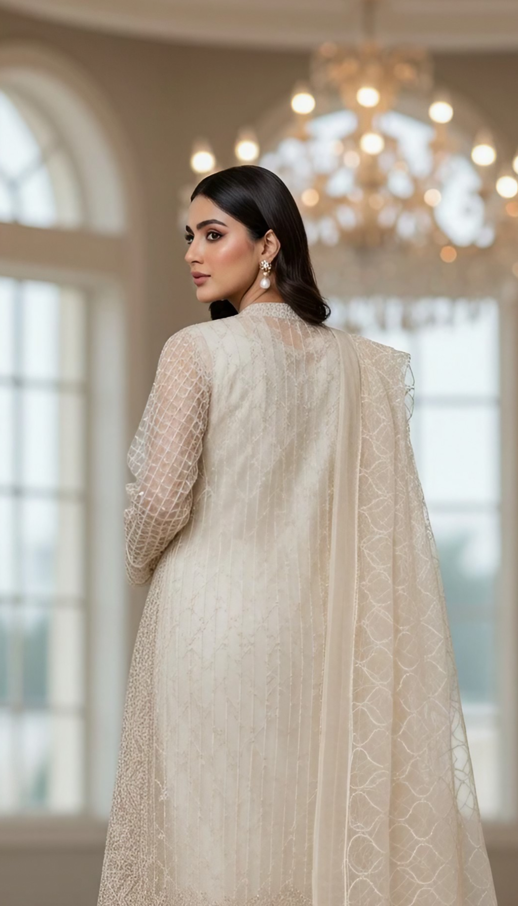 Perfect Light Color Pakistani Formal 3 Piece Embroidered Suit