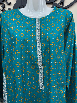 printed lawn 2 piece Pakistani suit for women Canada