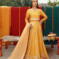 Original 3 piece Akhrot Clothing Mustard Lehnga Choli | Pakistani style lehenga