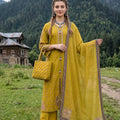 Zahra Rubab Dhaani 4 Piece Embroidered Lawn dress