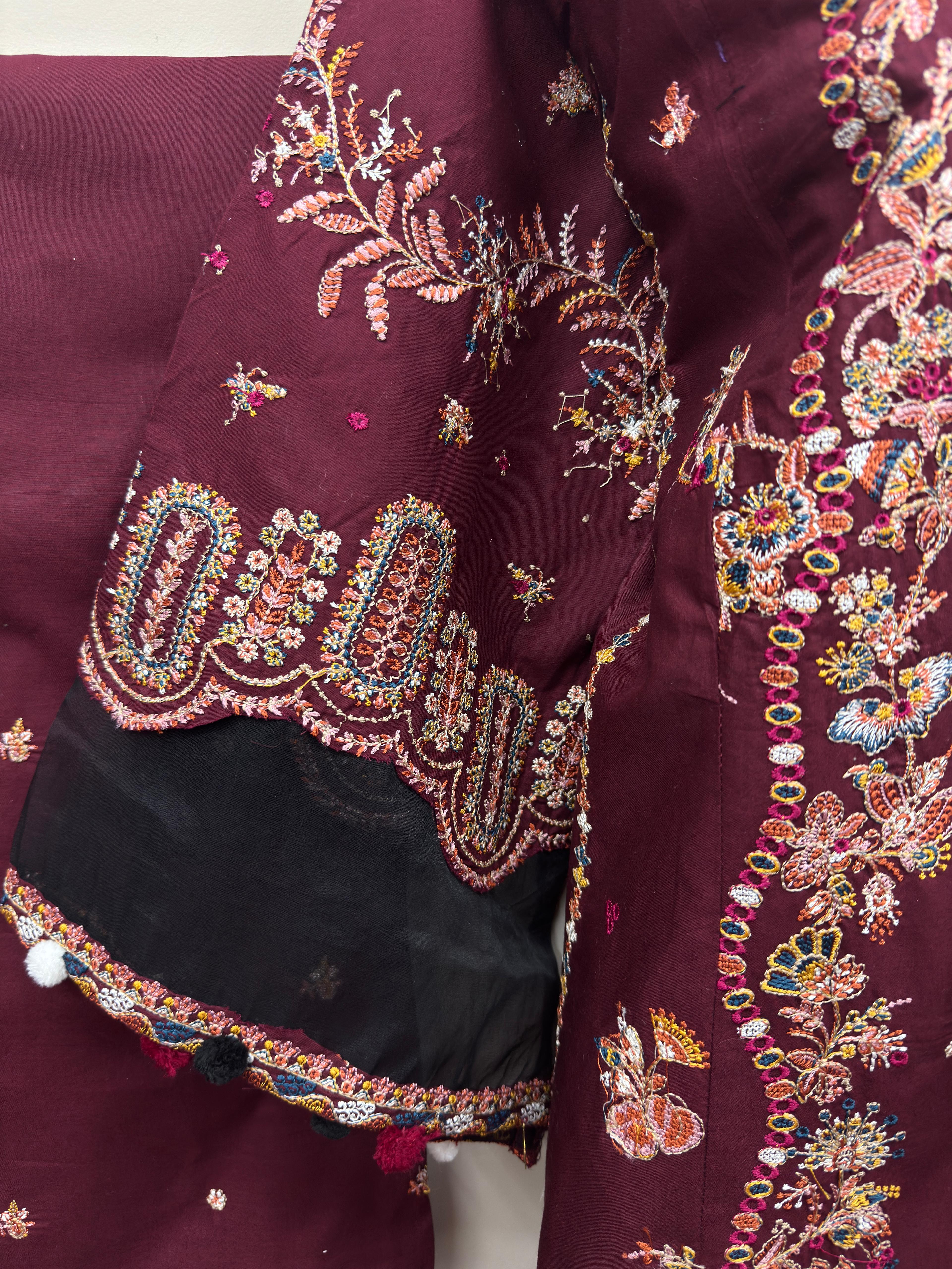 Pakistani lawn dress 3 piece