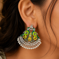 green chandbali earrings Canada
Pakistani pearl earrings
Pakistani festive jewelry