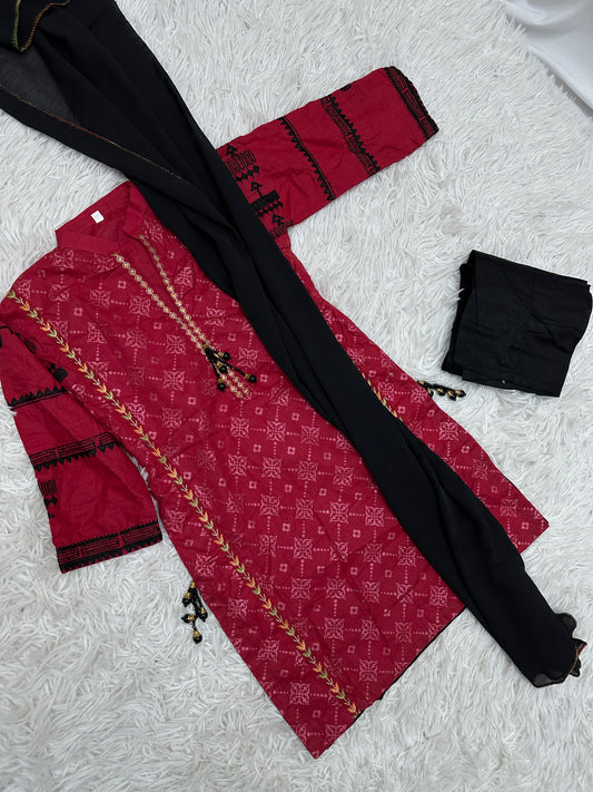 Girl’s Festive Cotton Outfit 6+