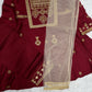 Girl’s Festive Maroon Cotton Outfit 7+