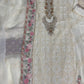 3PC Fancy Cream Outfit with Embroidery