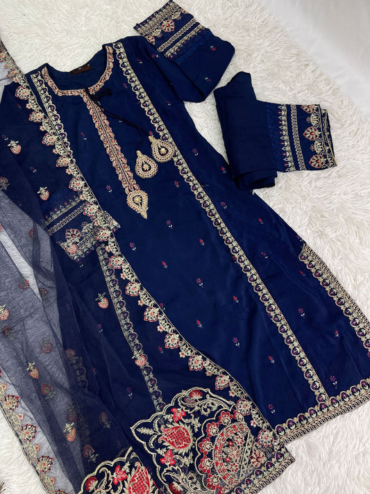 Zahra Rubab Masoori Fancy Outfit S-L
