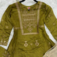 Girl’s Festive Pistachio Cotton Outfit 7+