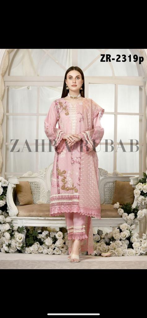 Zahra Rubab Cotton Fancy Outfit S-L