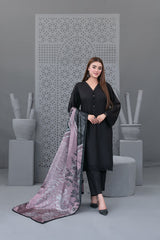 black linen 3 piece Pakistani suit for women Canada