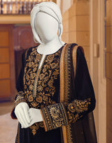 J. BLACK VELVET 3PC STITCHED